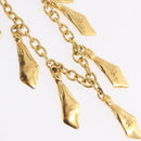 CHANEL Necklace Metal Gold CC Auth 209116V-4