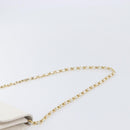 CHANEL Matelasse Shoulder Bag Lamb Skin White Gold Tone CC Auth 209122-8
