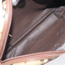 Burberrys Nova Check Shoulder Bag PVC Beige Gold Tone Auth 209127-22