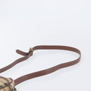Burberrys Nova Check Shoulder Bag PVC Beige Gold Tone Auth 209127-8