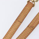 LOUIS VUITTON Vachetta leather Strap Beige Gold Tone LV Auth 209128A-10