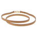 LOUIS VUITTON Vachetta leather Strap Beige Gold Tone LV Auth 209128A-3