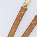 LOUIS VUITTON Vachetta leather Strap Beige Gold Tone LV Auth 209128A-7