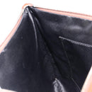 Valentino Clutch Bag Leather Brown Silver Auth 209130-19