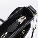 Coach Shoulder Bag Leather Red Silver Auth 209133A-16