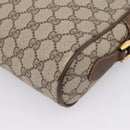 GUCCI GG Supreme Web Sherry Line Shoulder Bag PVC Beige 56 02 088 Auth 209137-12