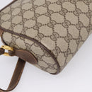 GUCCI GG Supreme Web Sherry Line Shoulder Bag PVC Beige 56 02 088 Auth 209137-13