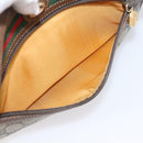 GUCCI GG Supreme Web Sherry Line Shoulder Bag PVC Beige 56 02 088 Auth 209137-20