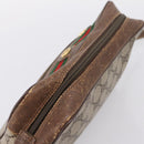 GUCCI GG Supreme Web Sherry Line Shoulder Bag PVC Beige 56 02 088 Auth 209137-6