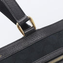 GUCCI GG Canvas Tote Bag Black Gold Tone 146247 Auth 209139-15
