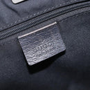 GUCCI GG Canvas Tote Bag Black Gold Tone 146247 Auth 209139-18