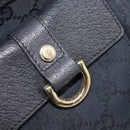 GUCCI GG Canvas Tote Bag Black Gold Tone 146247 Auth 209139-28