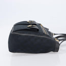 GUCCI GG Canvas Tote Bag Black Gold Tone 146247 Auth 209139-4