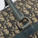 Christian Dior Trotter Canvas Boston Bag Navy Silver Auth 209140-15