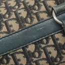 Christian Dior Trotter Canvas Boston Bag Navy Silver Auth 209140-18