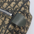 Christian Dior Trotter Canvas Boston Bag Navy Silver Auth 209140-19