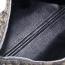 Christian Dior Trotter Canvas Boston Bag Navy Silver Auth 209140-22