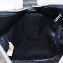 Christian Dior Trotter Canvas Boston Bag Navy Silver Auth 209140-24