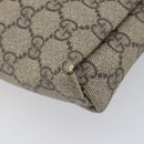 GUCCI GG Supreme Shoulder Bag PVC Brown Gold Tone 223666 Auth 209141-12