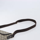 GUCCI GG Supreme Shoulder Bag PVC Brown Gold Tone 223666 Auth 209141-8