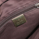 GUCCI GG Canvas Tote Bag Beige Gold Tone 131228 Auth 209142-18