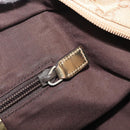 GUCCI GG Canvas Tote Bag Beige Gold Tone 131228 Auth 209142-22