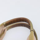 GUCCI GG Canvas Tote Bag Beige Gold Tone 131228 Auth 209142-9
