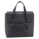 GUCCI Hand Bag Leather Black Silver 002 2123 0451 Auth 209143-2