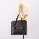 GUCCI Hand Bag Leather Black Silver 002 2123 0451 Auth 209143-25