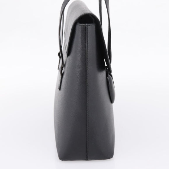GUCCI Hand Bag Leather Black Silver 002 2123 0451 Auth 209143
