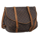 LOUIS VUITTON Monogram Saumur 43 Shoulder Bag M42252 LV Auth 209144-1
