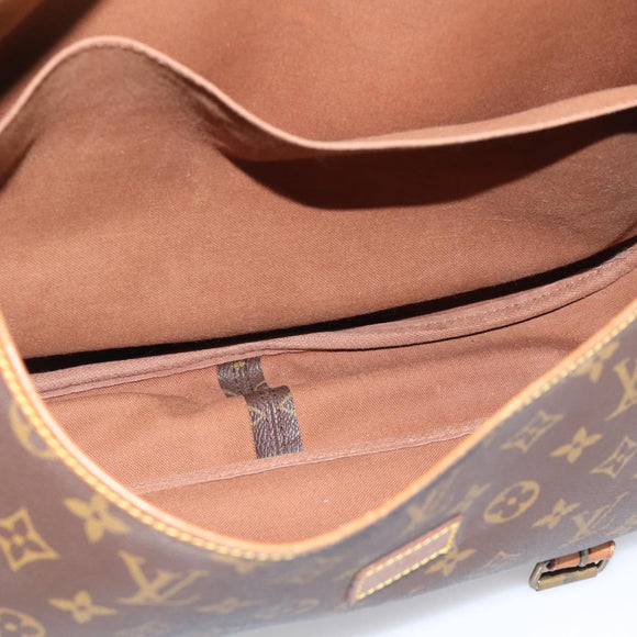 LOUIS VUITTON Monogram Saumur 43 Shoulder Bag M42252 LV Auth 209144