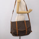 LOUIS VUITTON Monogram Saumur 43 Shoulder Bag M42252 LV Auth 209144-33