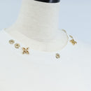 LOUIS VUITTON Side Strap Short-Sleeved T-Shirt Cotton White Gold LV Auth 209145-6
