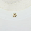 LOUIS VUITTON Side Strap Short-Sleeved T-Shirt Cotton White Gold LV Auth 209145-8
