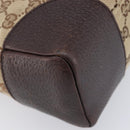 GUCCI GG Canvas Shoulder Bag Beige Silver 114273 Auth 209149-14