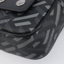 VERSACE Pouch PVC Leather Gray Silver Auth 209154-10