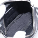 VERSACE Pouch PVC Leather Gray Silver Auth 209154-17
