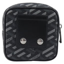 VERSACE Pouch PVC Leather Gray Silver Auth 209154-3