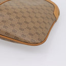 GUCCI Micro GG Web Sherry Line Shoulder Bag PVC Brown 904 02 047 Auth 209155-11