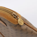 GUCCI Micro GG Web Sherry Line Shoulder Bag PVC Brown 904 02 047 Auth 209155-15