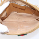 GUCCI Micro GG Web Sherry Line Shoulder Bag PVC Brown 904 02 047 Auth 209155-18
