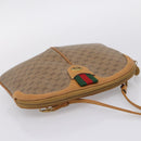 GUCCI Micro GG Web Sherry Line Shoulder Bag PVC Brown 904 02 047 Auth 209155-6