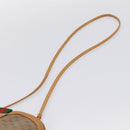 GUCCI Micro GG Web Sherry Line Shoulder Bag PVC Brown 904 02 047 Auth 209155-9