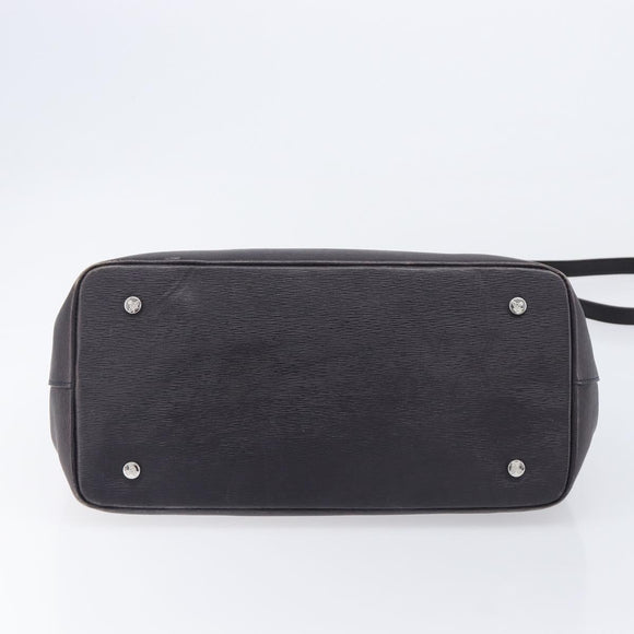 Vivienne Westwood Hand Bag Leather Dark Brown Silver Auth 209156A