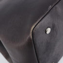 Vivienne Westwood Hand Bag Leather Dark Brown Silver Auth 209156A-14