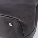 Vivienne Westwood Hand Bag Leather Dark Brown Silver Auth 209156A-15