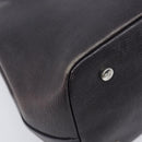 Vivienne Westwood Hand Bag Leather Dark Brown Silver Auth 209156A-16