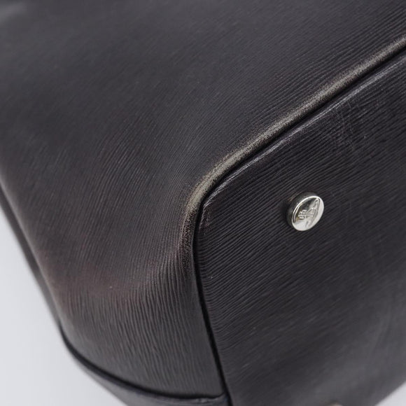 Vivienne Westwood Hand Bag Leather Dark Brown Silver Auth 209156A