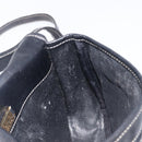 LOEWE Anagram Shoulder Bag Leather Black Gold Tone Auth 209157-23